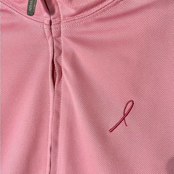 RBK Jacket Breast Cancer Ribbon Logo Zip Up Active Jacket Pink Size Med. - Picture 4 of 5